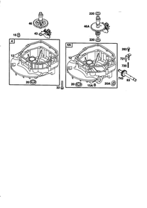 Sump Diagram and Parts List for 12V800-12V899 1742-1766-1776 Briggs and Stratton Engine